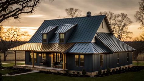 copper metal roof black house|vintage black metal roofing.